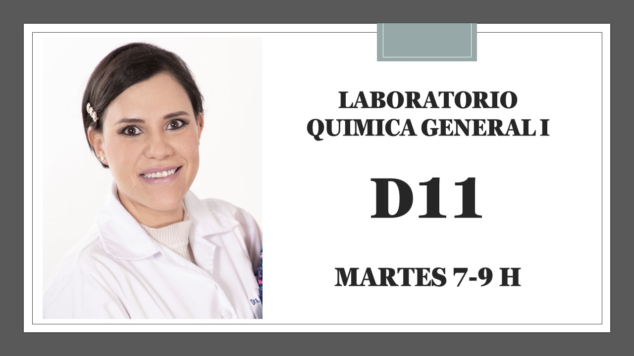 Química D11-GENERAL I