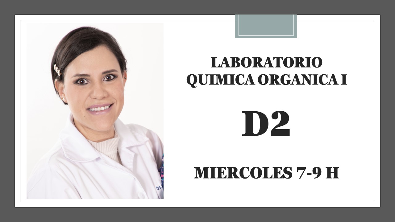 QUÍMICA D2-ORGANICA I 