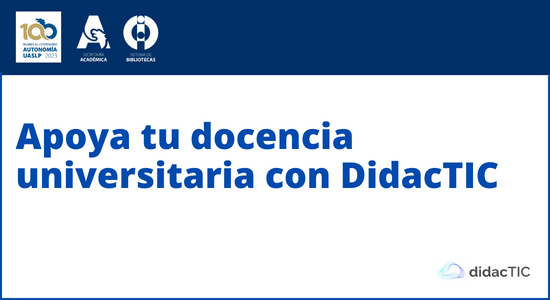 Apoya tu docencia universitaria con DidacTIC