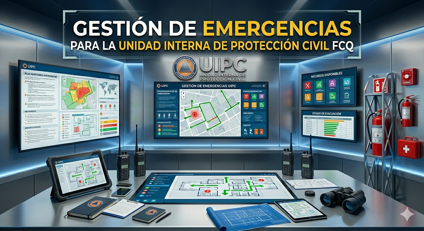 Actualización integral en gestión de emergencias para la Unidad Interna de Protección Civil FCQ